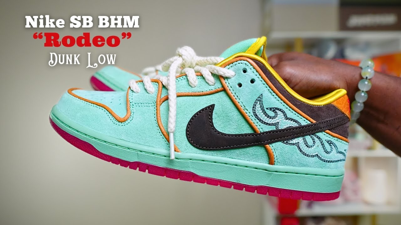 Why the hype? NIKE SB DUNK LOW RODEO BHM TOURMALINE REVIEW: THE HISTORY + ON FEET + COMPARISON