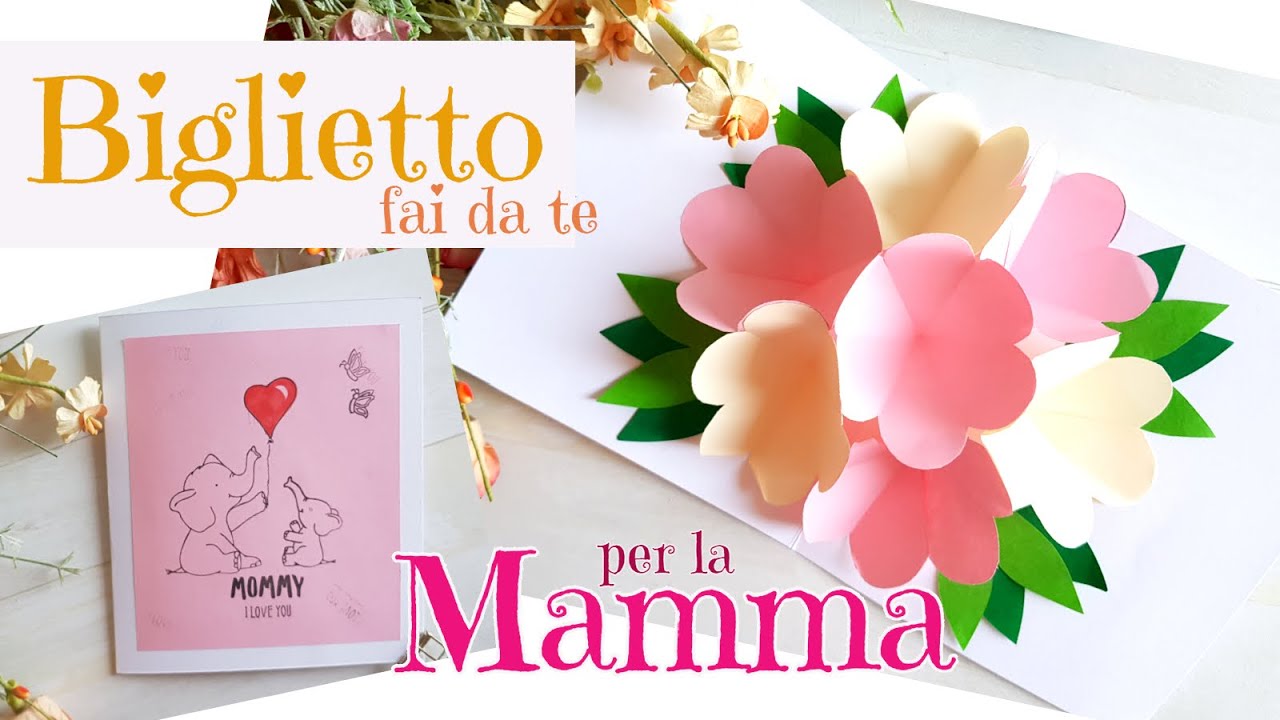 #12 |  FESTA della MAMMA: BIGLIETTO POP UP 3D fai da te BELLISSIMO  - card making tutorial italiano