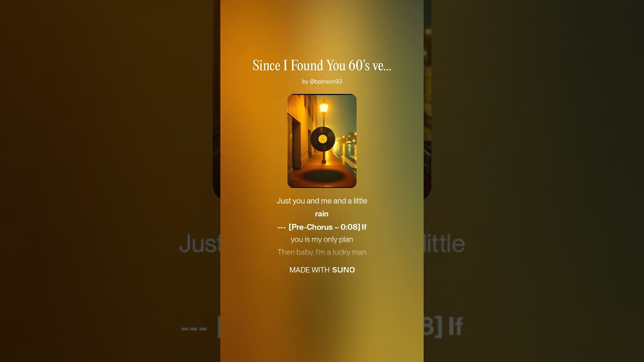 Brandon Pinson - Since I Found You 60's version - @brandonpinson81