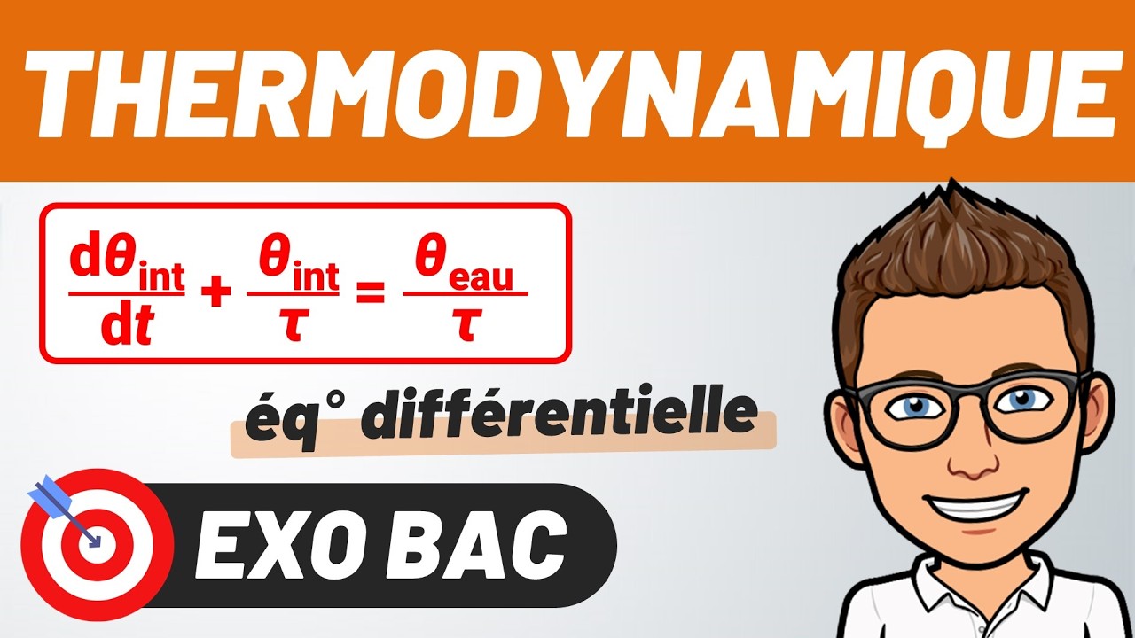 THERMODYNAMIQUE ✅ 1er principe + Équation différentielle 🎯 Exercice BAC ✅ Terminale Spécialité