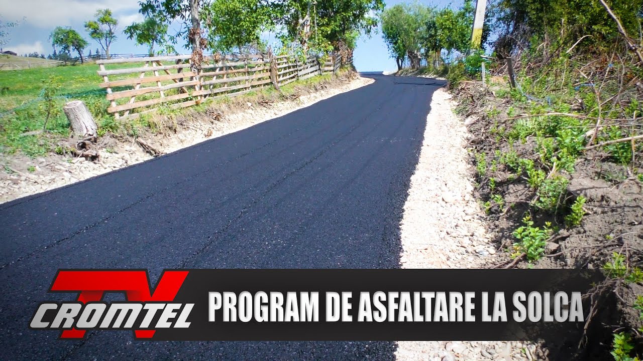 ȘTIRI CROMTEL TV - Start în program de asfaltare - Solca