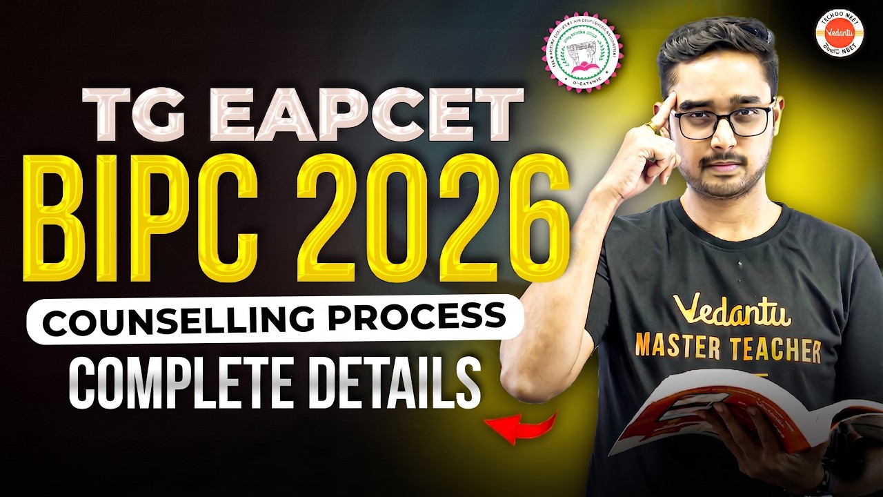 🎓 TG EAPCET BIPC 2026 🔥 | Telangana Counselling Process Complete Details 🚀 | Step-by-Step Guidance