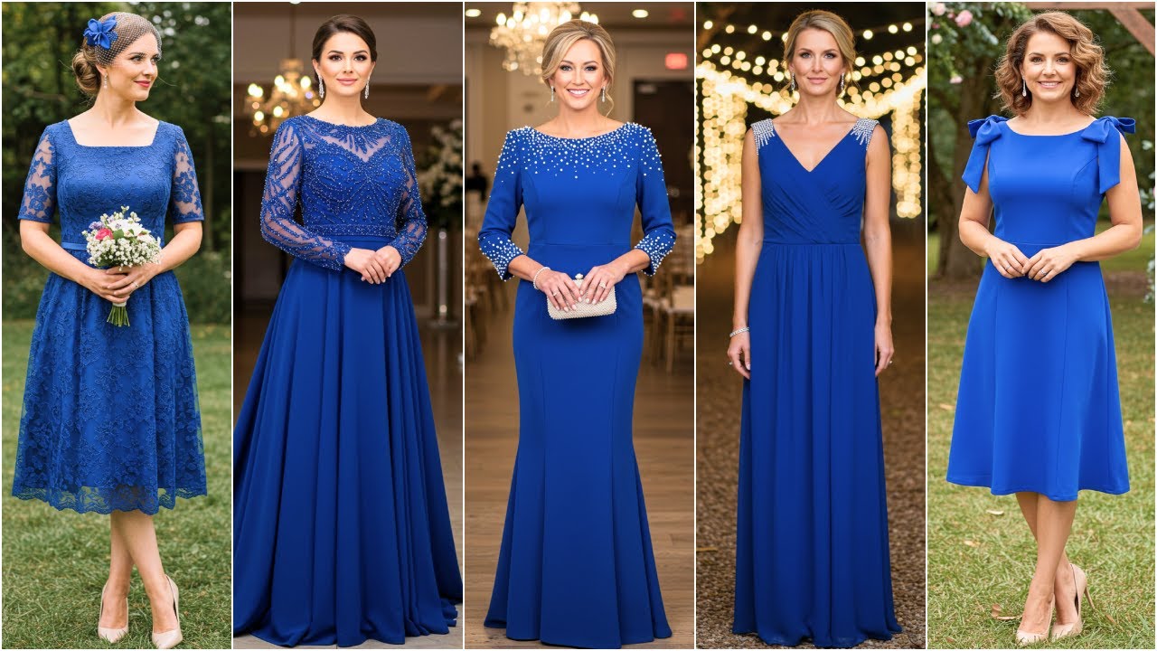 STUNNING Royal Blue Dresses for the Mother of the Bride!