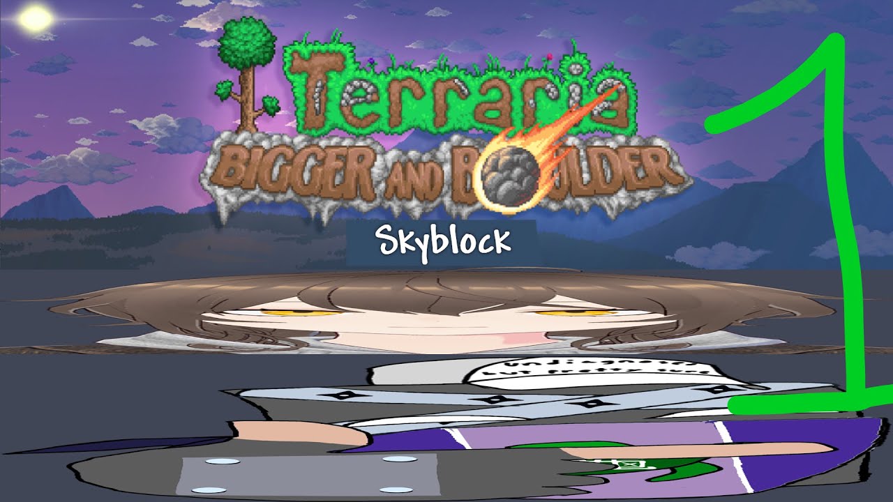 can 2 idiots survive terraria skyblock? [Vod 1]