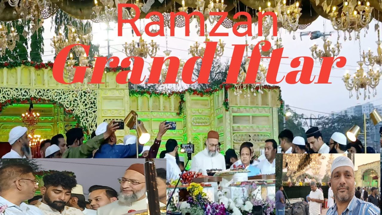 Hyderabad Grand Iftar Party ||Dawat e Ramzan By Majid Hussain, Eid Gah Ground, Ramzan vlog. 