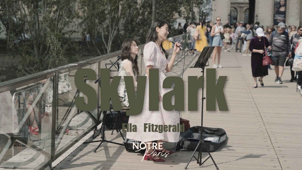 [파리 버스킹] 가을 바람 속 재즈. Ella Fitzgerald - Skylark (with.U.BAR.E)