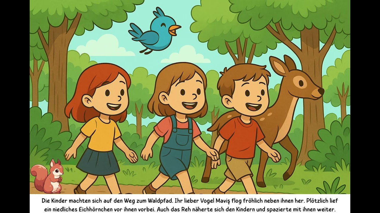 Eylül’ün Orman Macerası: / Eylüls Waldabenteuer 🦊🐦🌳 HİKAYE / DIE GESCHICHTE 📖