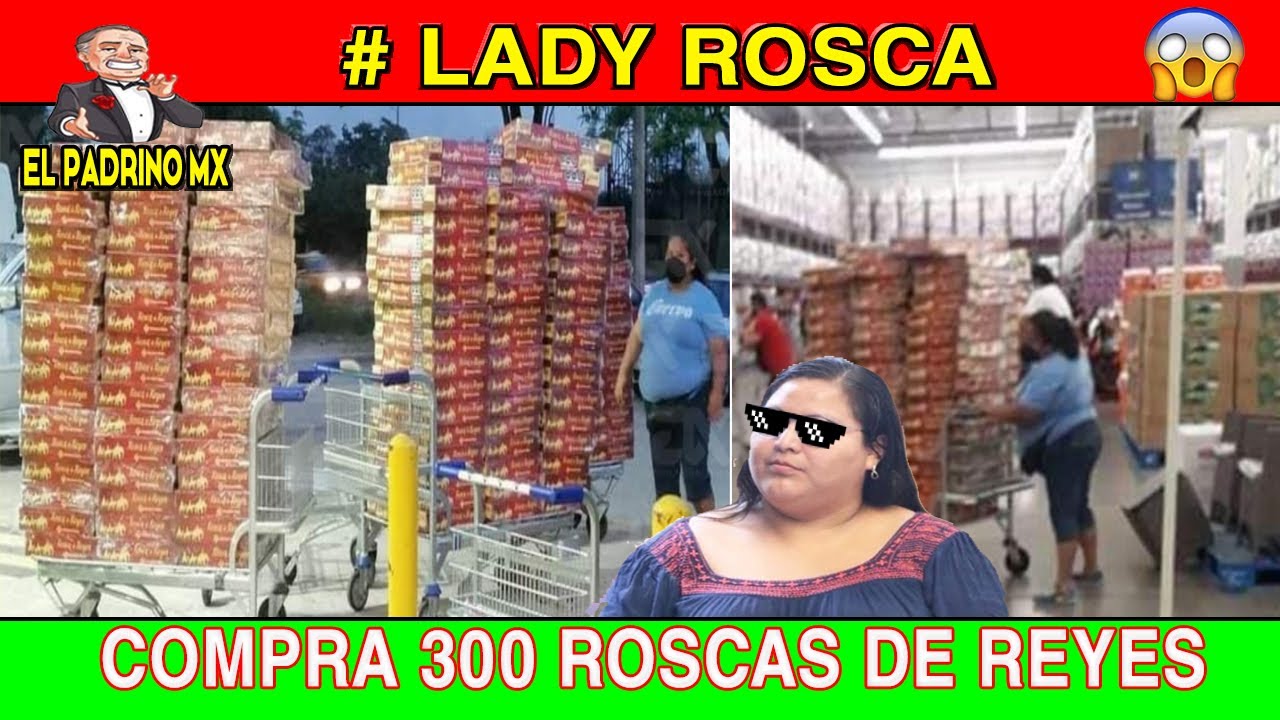 lady rosca de reyes 👑 😱 😱 🤣