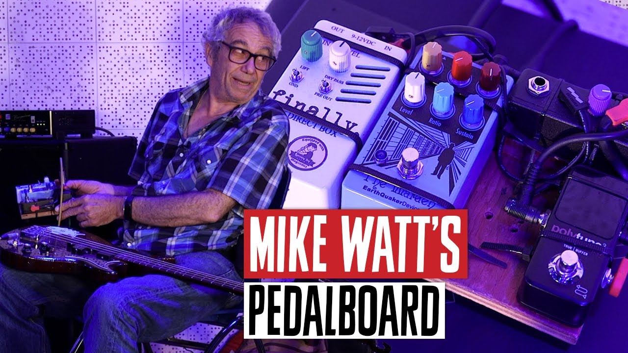 Legendary Punk Bassist Mike Watt’s Pedalboard