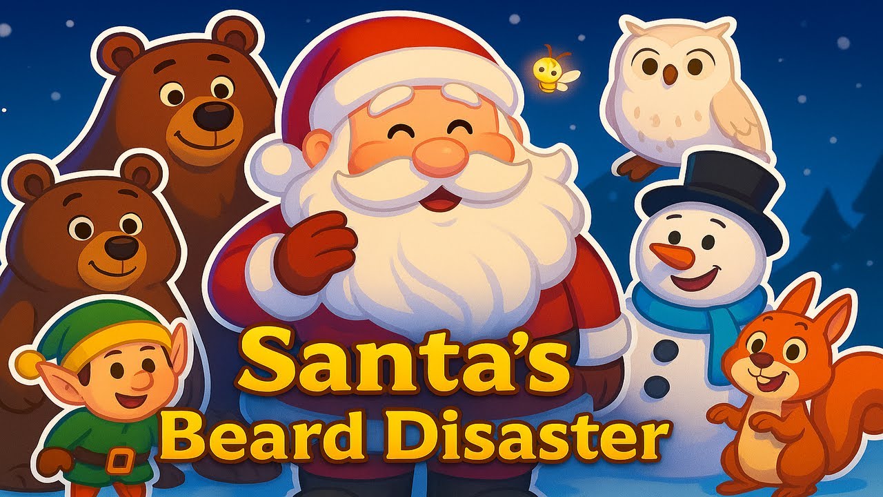 Santa’s Beard Disaster 🎅✨ | 3D Christmas Adventure with the Bear Family
