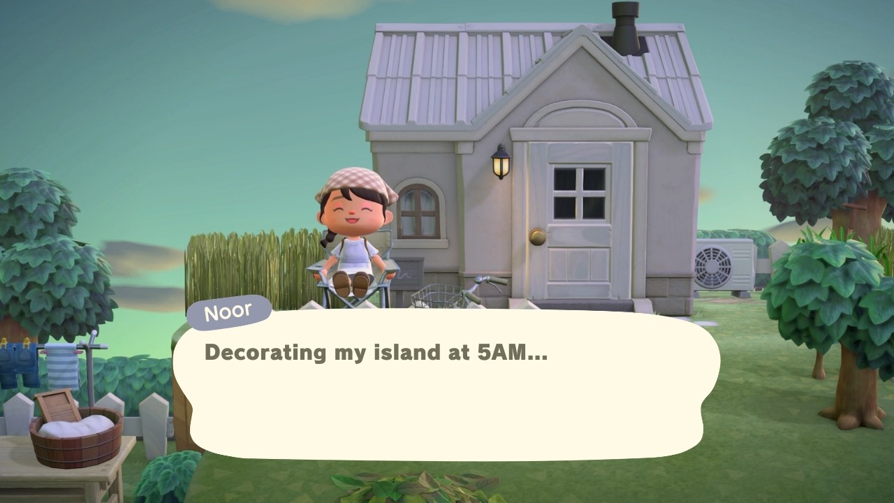 Animal Crossing New Horizons longplay | Decorating villager yards at 5AM 🌅 (no commentary)