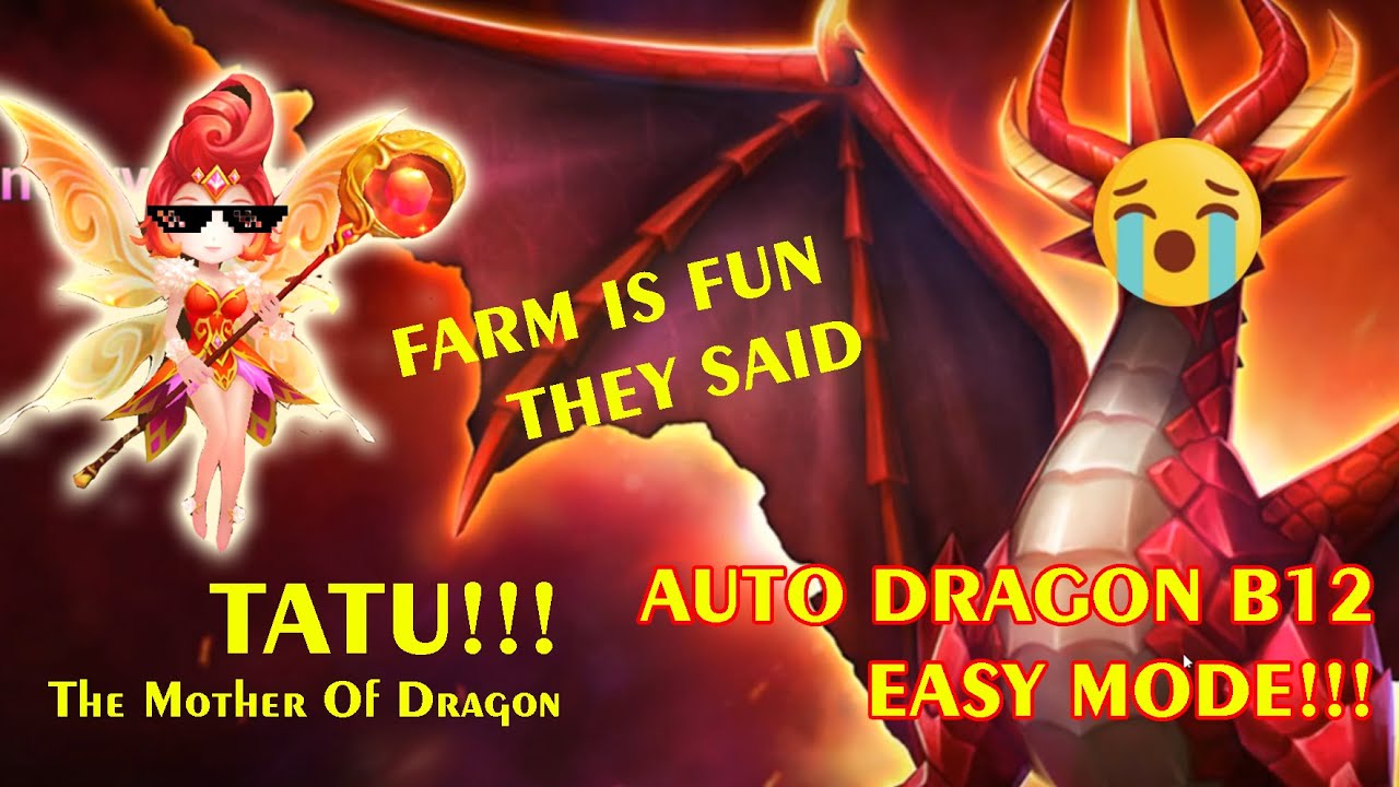 Easy Mode Dragon B12 Farm ft. Tatu - Summoners War