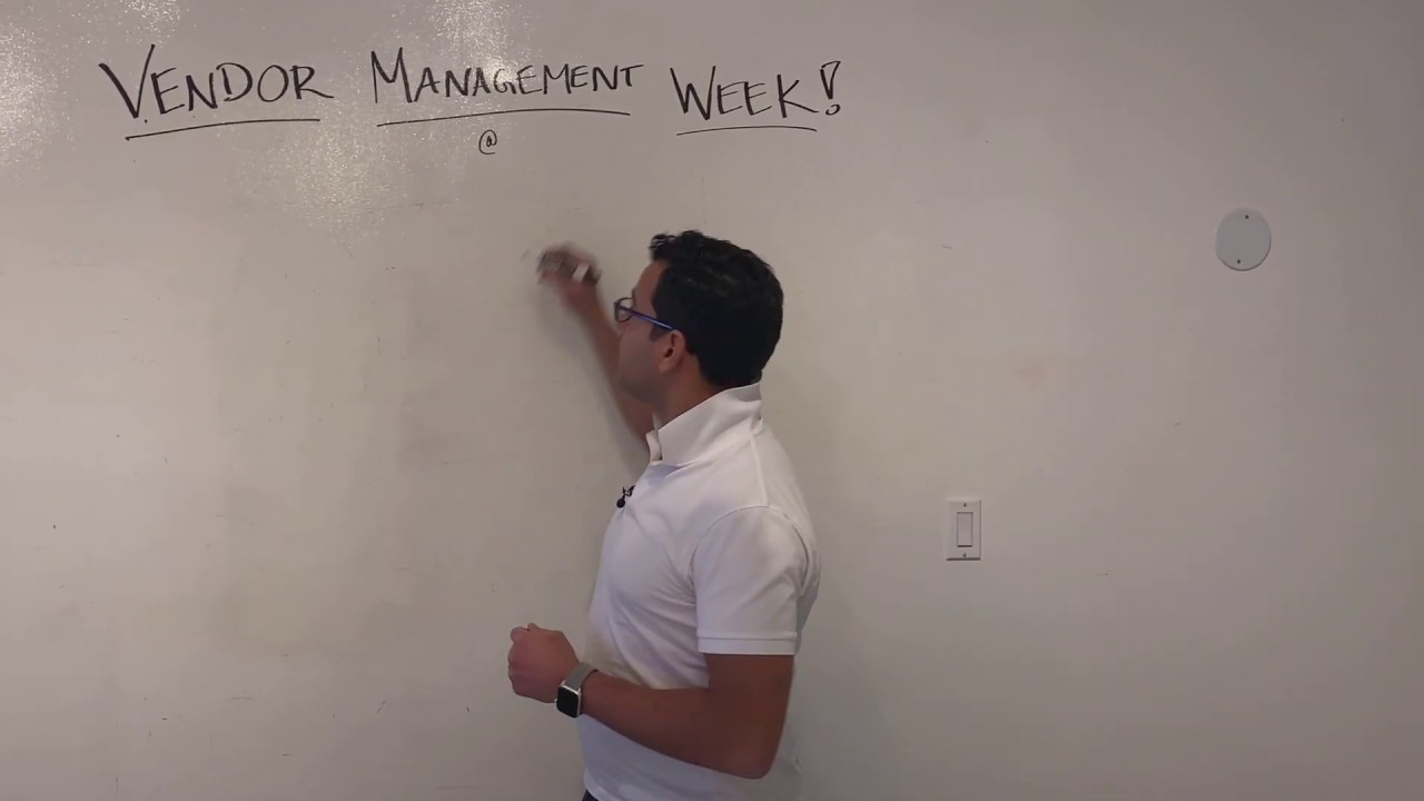 Welcome to Vendor Management Week