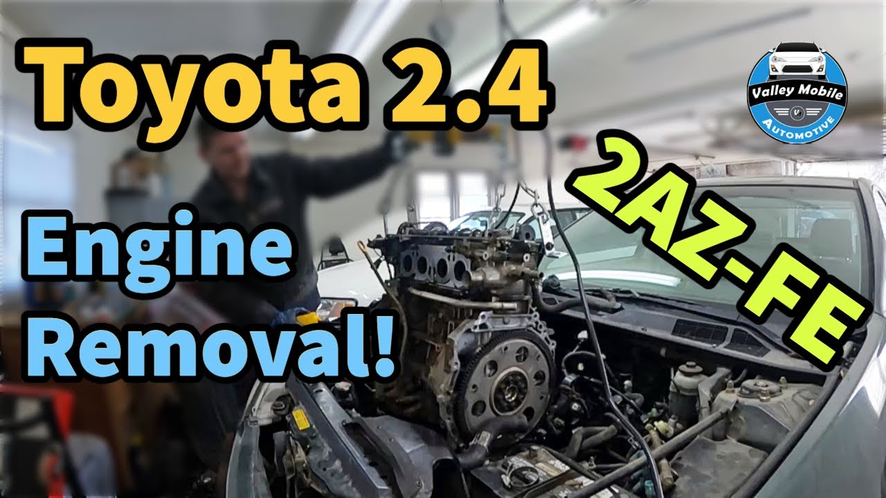 Ремонт двигателя Toyota Camry 2.4 2002-2006 | Снятие двигателя