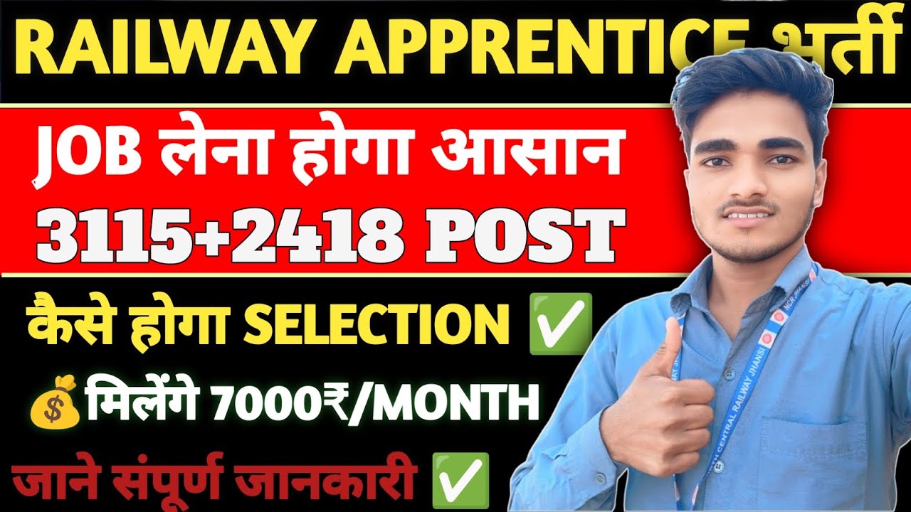 Railway Apprentice 2025 Vacancy | Eligibility, Documents, Apply Process Full Details✅