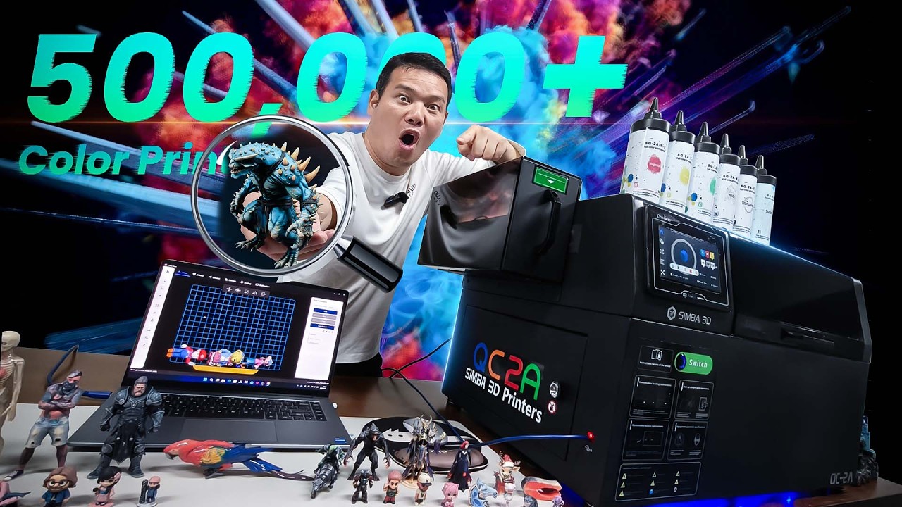 500,000 Colors on a Desktop? inew3D QC2A Full-Color 3D Printer First Look