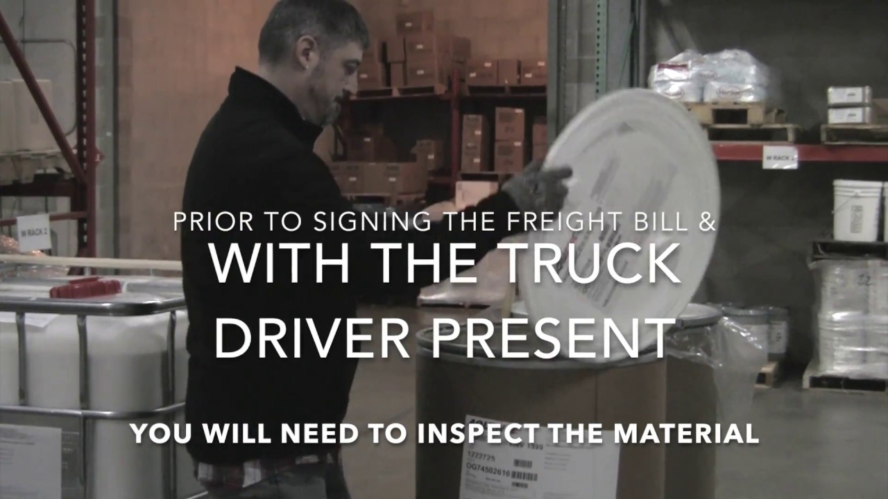 Check for frozen adhesive product upon delivery