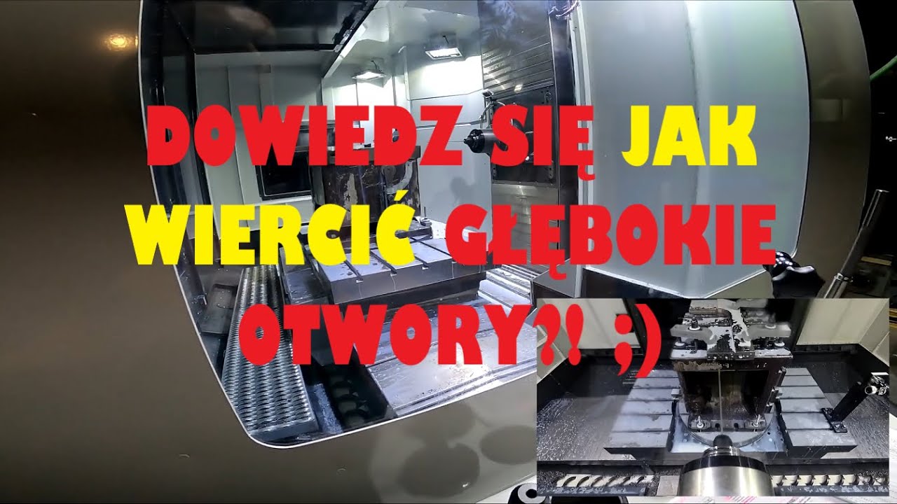 Wiercenie lufowe! Otwór fi 6.5 mm na głębokość 270 mm! #krokpokroku [Operator CNC 2.0 #15]