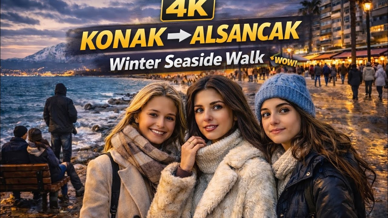 Izmir City Walk | Konak Center → Alsancak — The Most Lively Walk in 4K