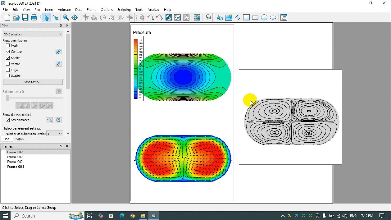 Как создать графики векторов скорости и потоков в Tecplot 360 | Использование Ansys Fluent Data