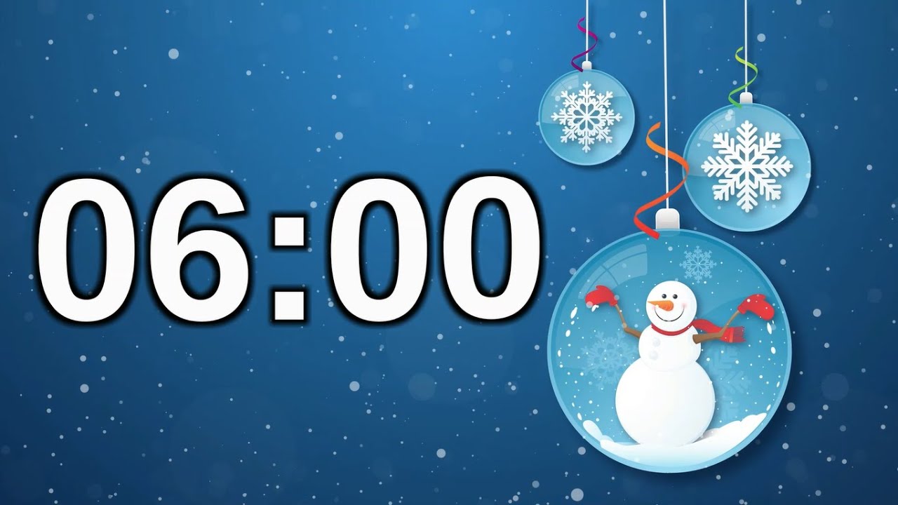 6 minute snowman timer