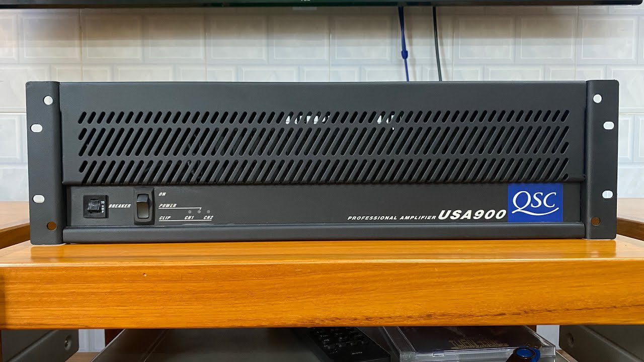 Main - Đẩy QSC USA 900 - Mỹ xịn zin - Đáp ứng tốt nhu cầu Karaoke, nghe nhạc không gian ngoài 30m2