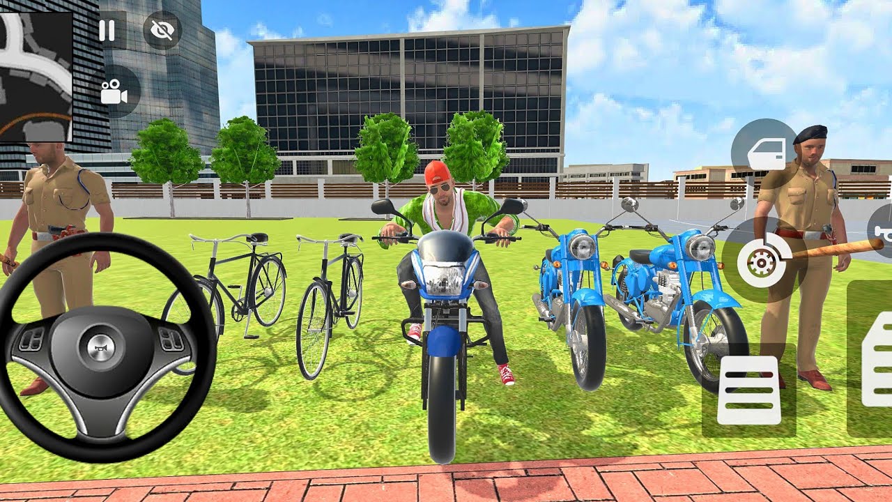 😱❤️ Franklin bought 2️⃣ Royal Enfield Bullets and drove NPC vehicles 🤑💥 Bike driving game video 🥰