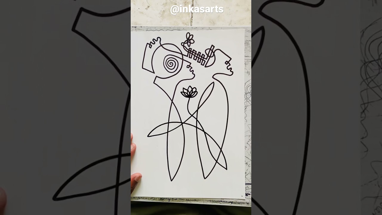 One line one life 14/12/21-2 #oneline #onelinedrawing #inkasarts #artlovers #artshorts #artreels #lv