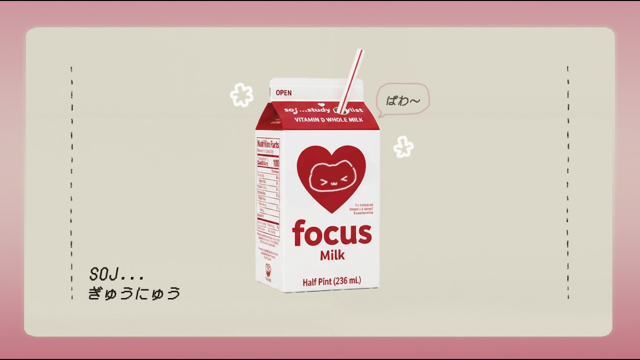 [ fresh milk...🥛❤️ ] listen to your heart. it’s saying, 'let’s go'. / cute & kawaii lofi for study