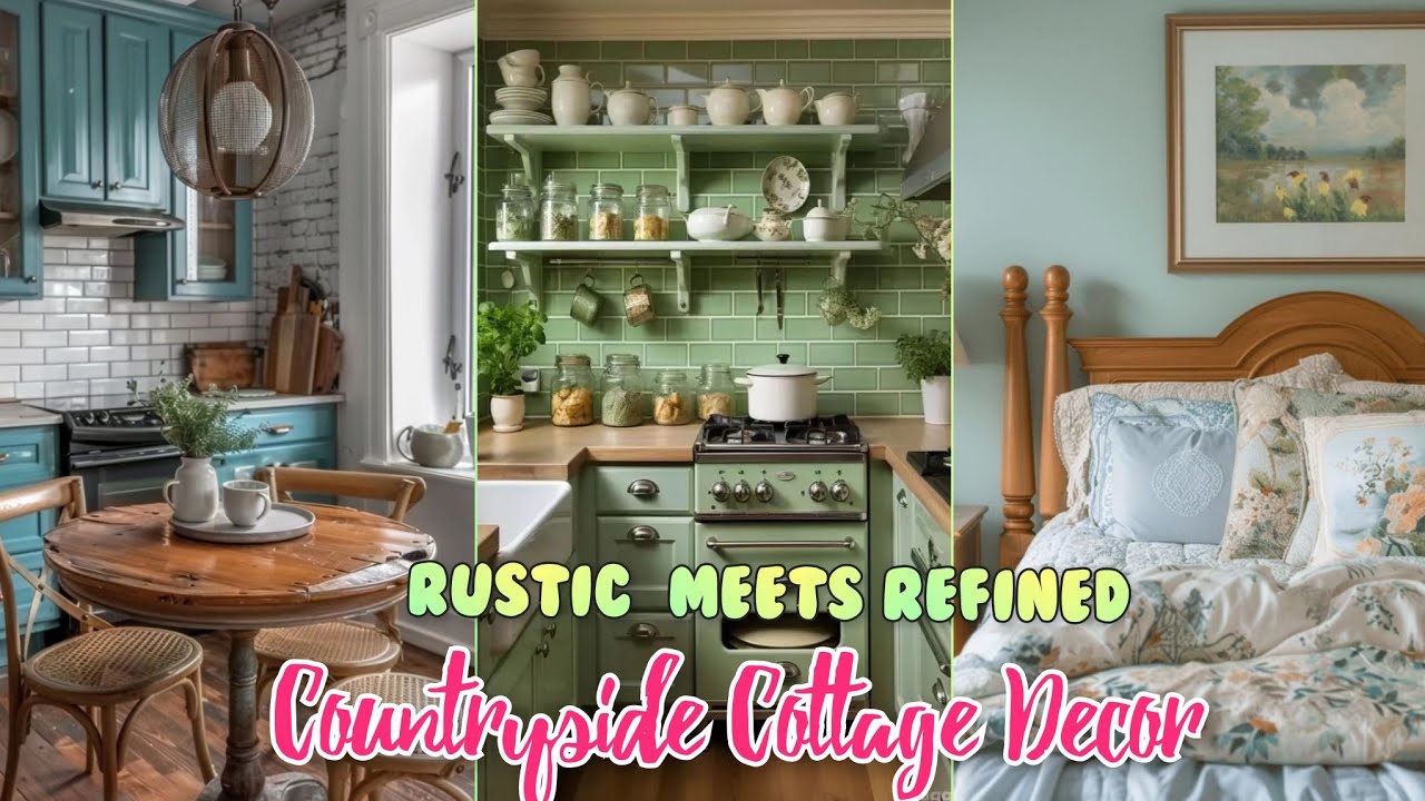 Rustic Meets Refined: Discover Cozy  COUNTRYSIDE COTTAGE DECOR IDEAS  #rusticdecor #countryside