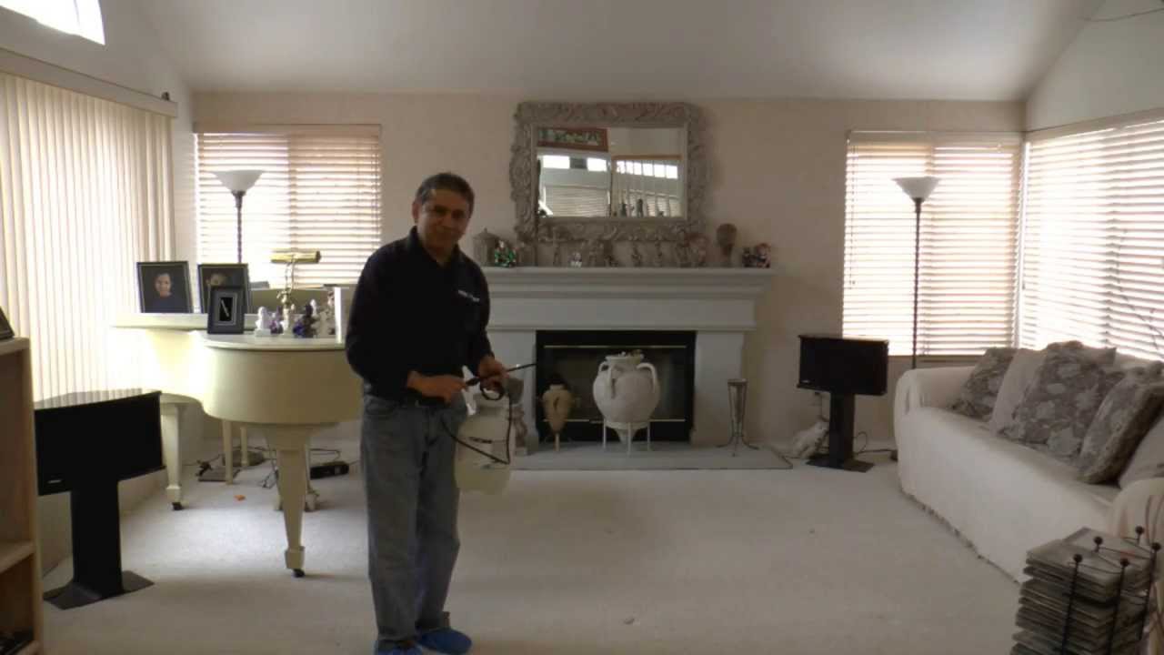 Applying Ultra Protector On Carpet