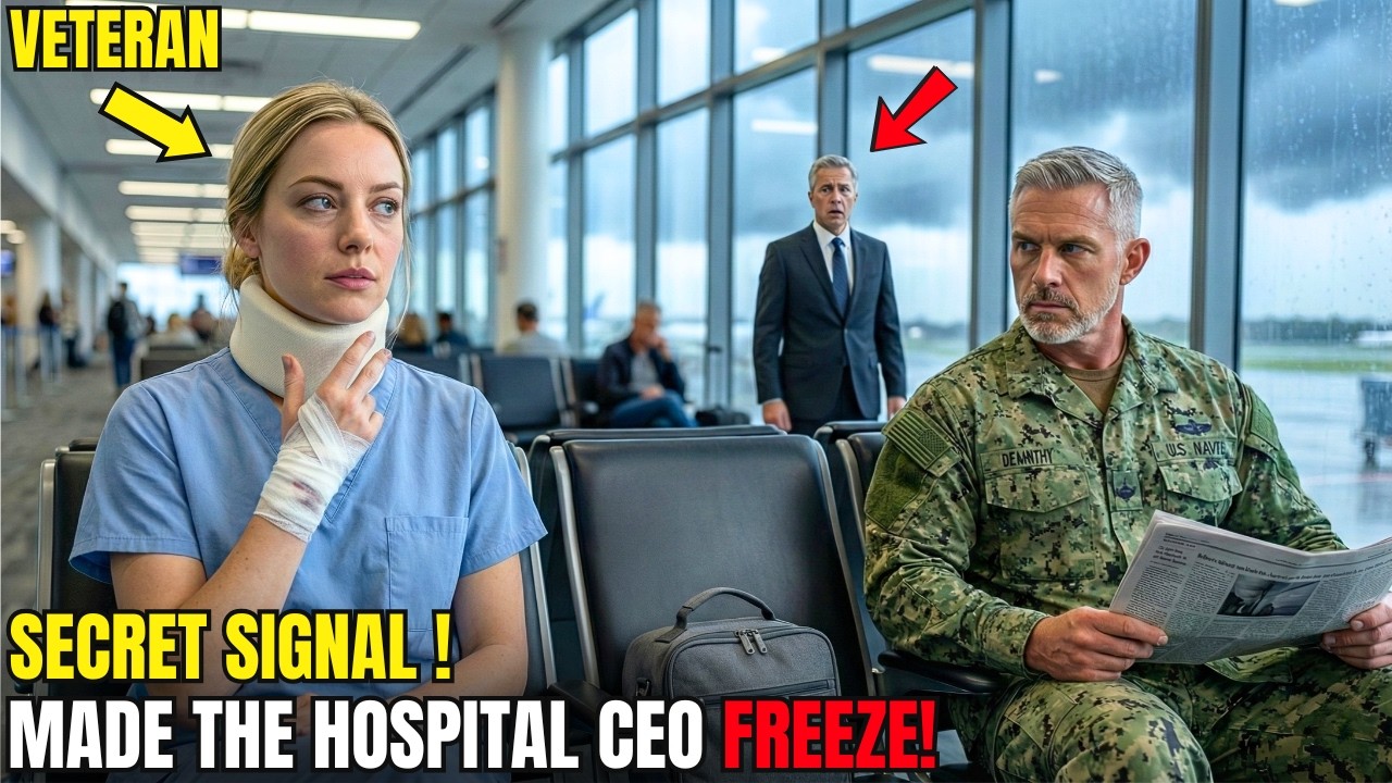 Rookie Nurse Gave a Secret Signal to a SEAL Commander at the Airport — Then the Hospital CEO Froze