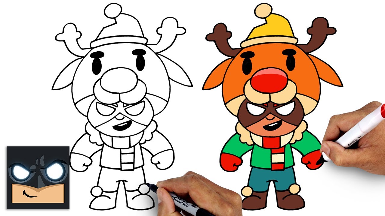 How To Draw Brawl Stars | Reindeer Nita