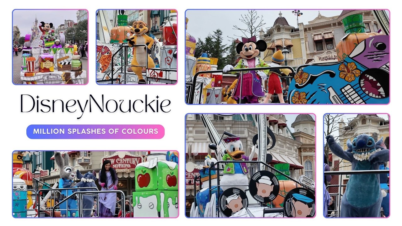A Million Splashes of Colours (Parade Version) @ Disneyland Paris 🩵 ~ February 2026