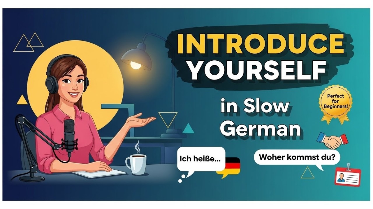Introduce Yourself in German | Perfect for Beginners | Slow German Conversation