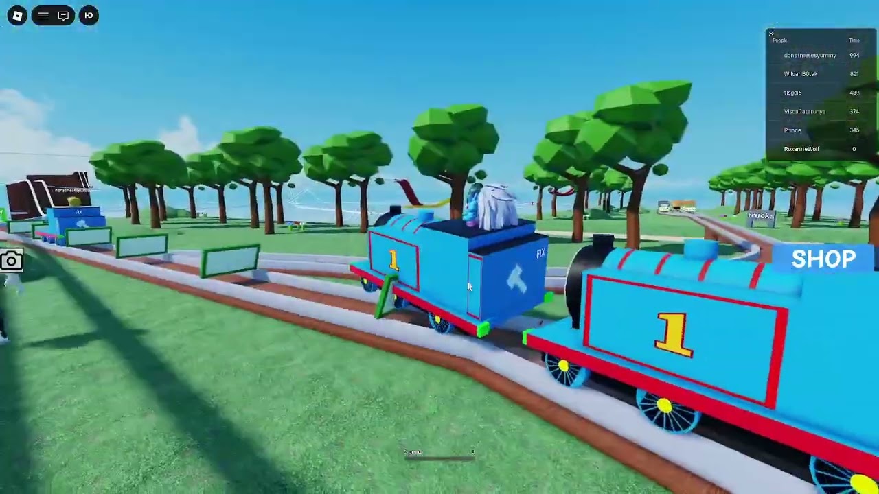 Roblox Thomas & Friends Slide Adventure Gameplay and Chaos