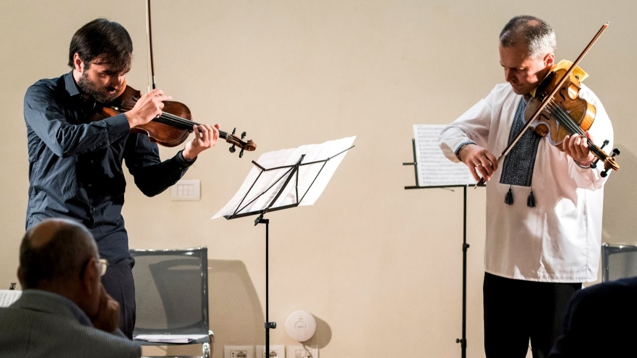 Andriy Viytovych viola,  Kripa Klest violin /Halvorsen - Handel Passacaglia / String Concert Academy