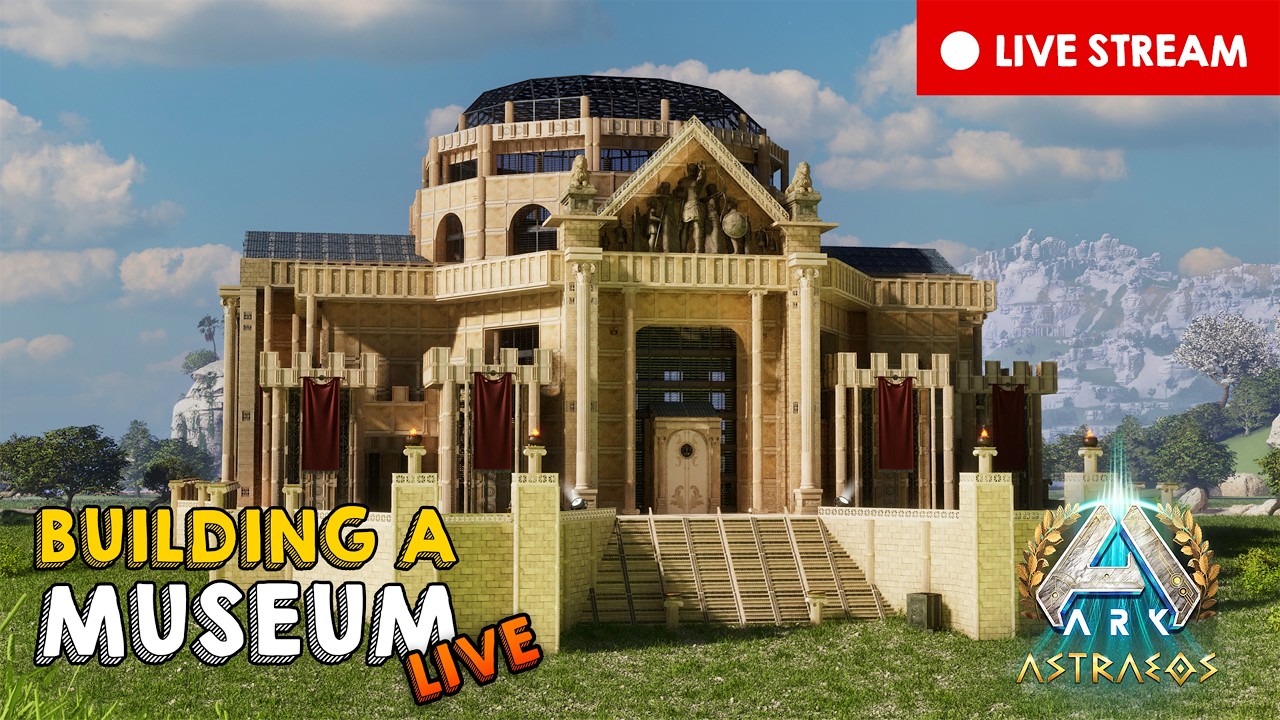 🔴 LIVE NOW: Expanding My EPIC Greek Museum 🏛️ | Part 6 | ARK: Survival Ascended
