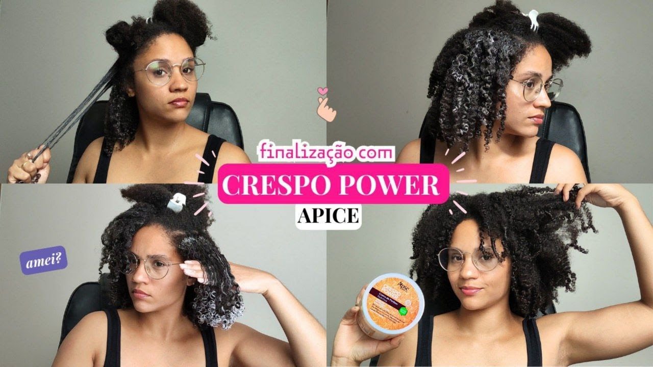 CRESPO POWER APICE | FINALIZAÇÃO EM CABELO CRESPO ~  GOSTEI?