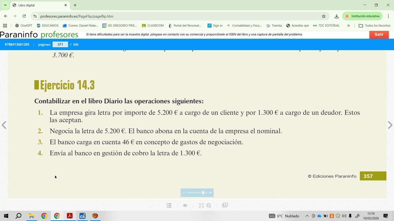 EJERCICIO 14 3 DESCUENTO