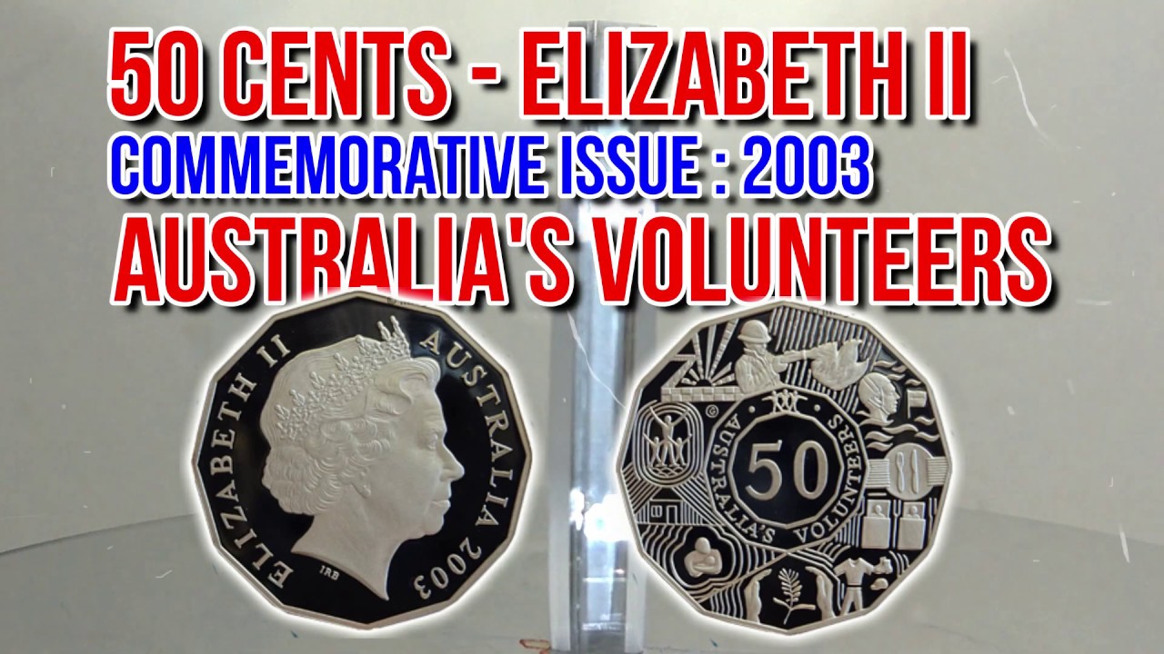 50 Cents - Elizabeth II - Commemorative Coin - Australia's Volunteers