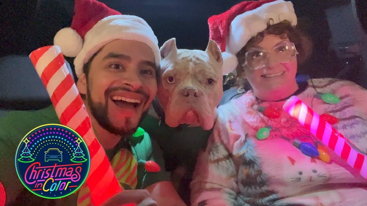 Drive-thru Christmas Lights show in Denver