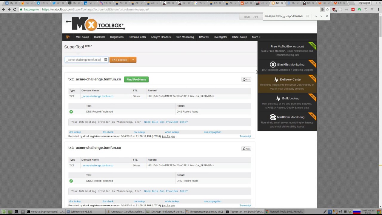 letsencrypt: manual getting new wildcard part#1