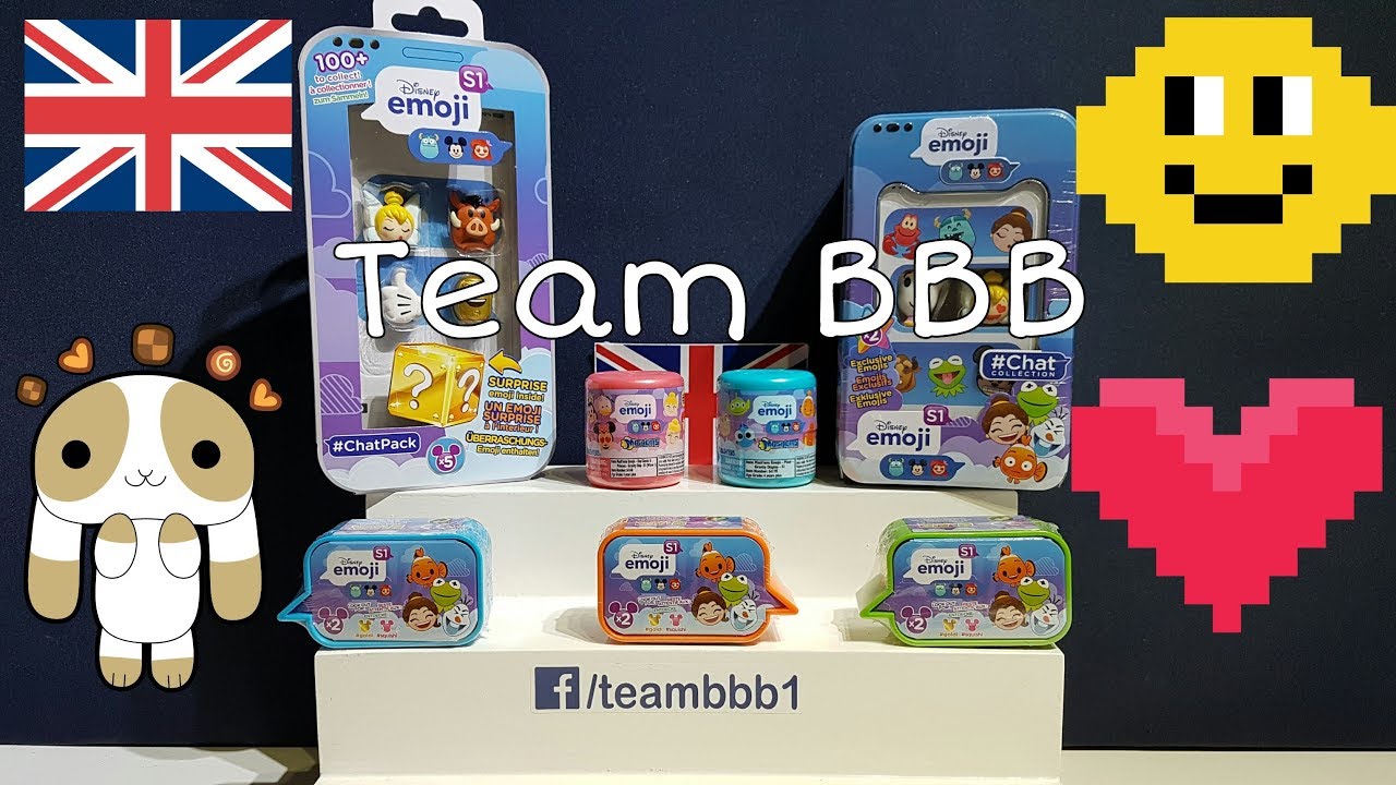 NEW! Disney Emoji Chat Pack, Chat Bubbles and Chat Collection Exclusive Tin Goldi Squishi Mashems