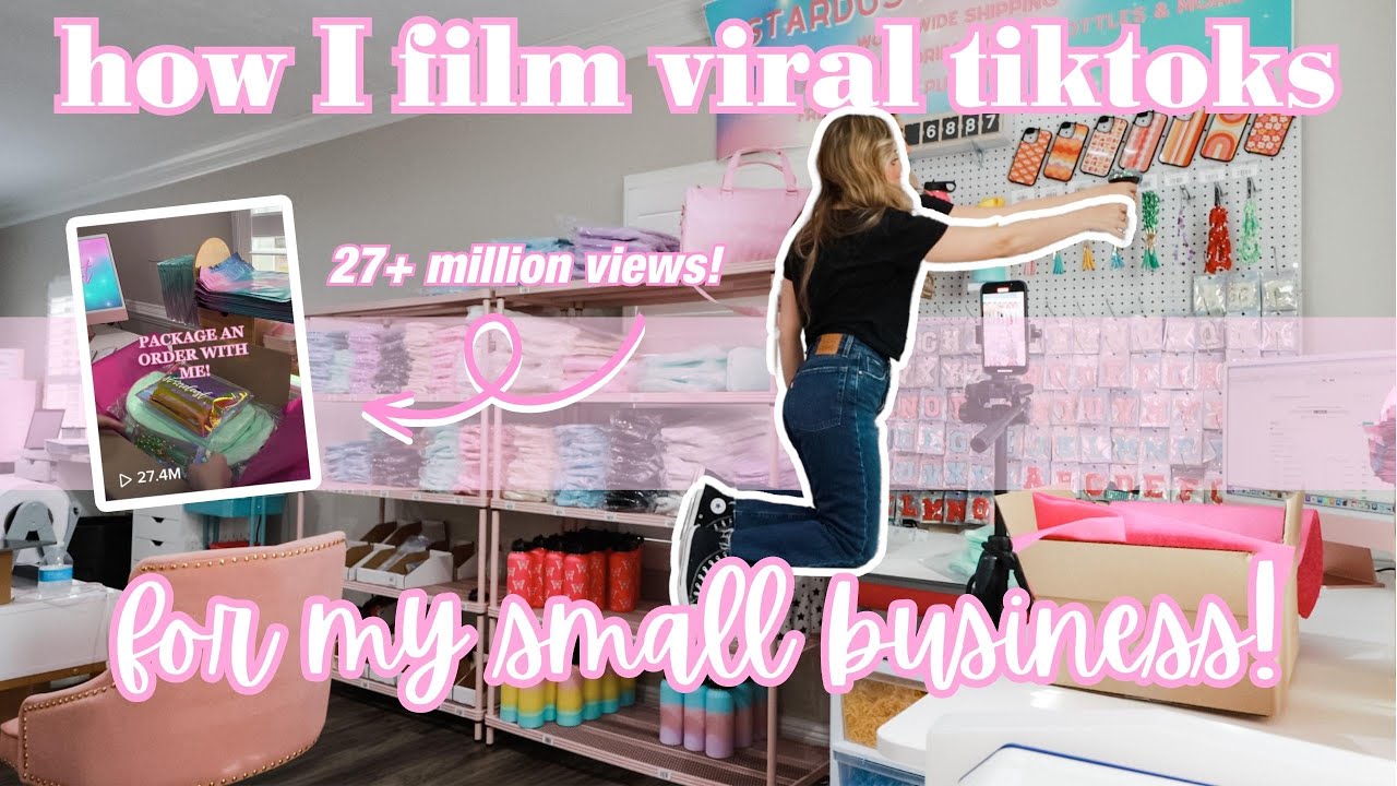 DIML AS A SMALL BUSINESS OWNER✨ bts of filming packaging vids