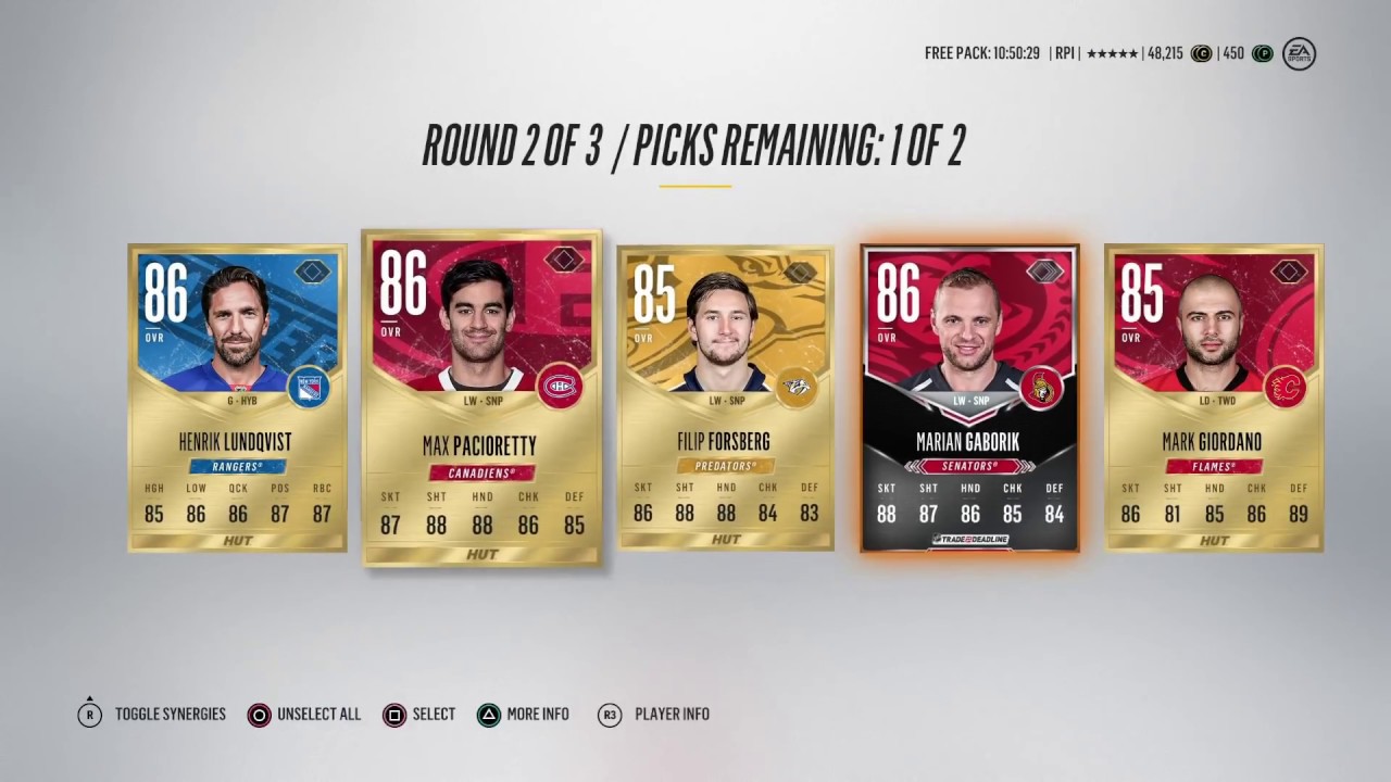 NHL 18 TRADE DEADLINE PACK OPENING! 98 OVI PULL + 2 LEGENDS