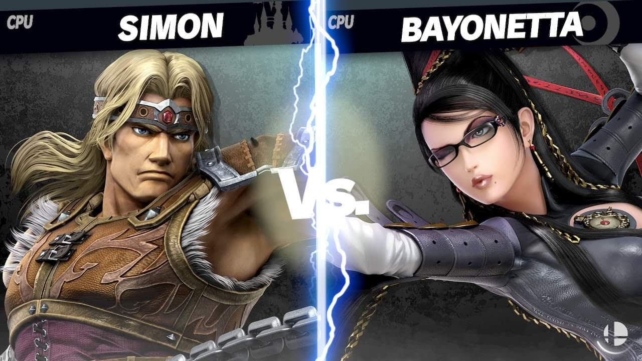 Super Smash Bros Ultimate - Simon vs Bayonetta (Red Costume, 2009)
