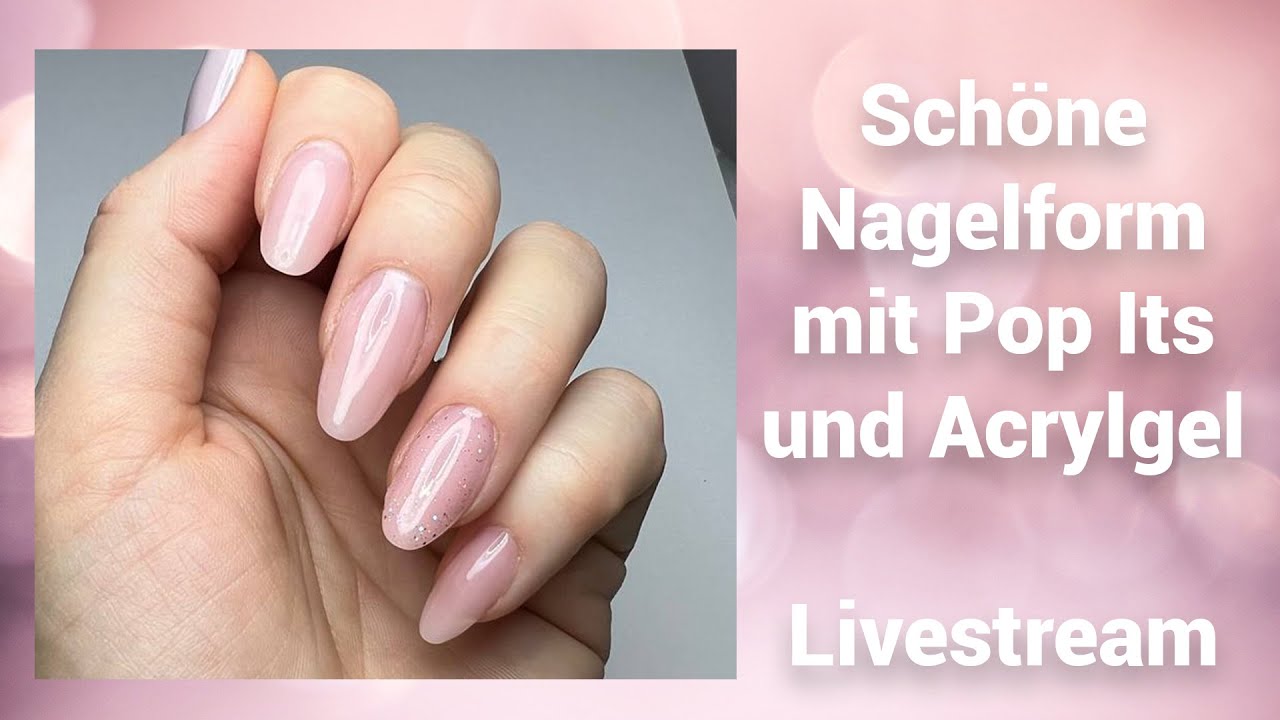 Schöne Nagelform mit Pop Its und Acrylgel | Mimi made it