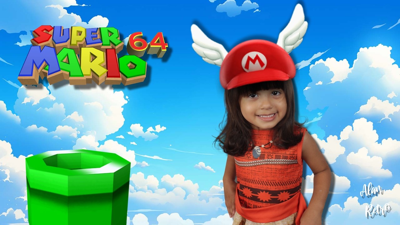 Coloquei Minha Filha Para Jogar SUPER MARIO 64 Pela Primeira Vez… Olha o Que Aconteceu! ❤️