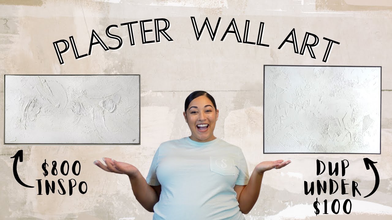 DIY FRAMED PLASTER WALL ART | DIY TEXTURED CANVAS | PLASTER WALL ART | LARGE ABSTRACT PLASTER CANVAS